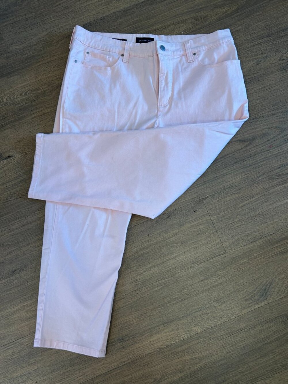 Charter Club Pink Denim Capri - Size 16 - Picture 2 of 3